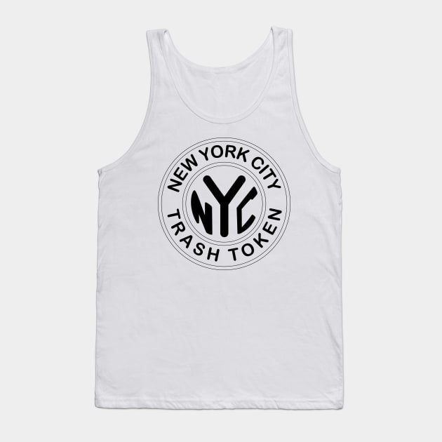 Trash Token (Outline) Tank Top by Michael Tutko